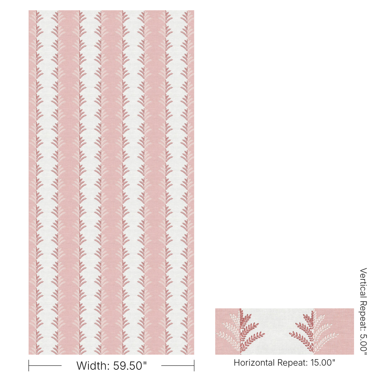 Filaree Emb fabric in Rose color - pattern number 2026110.717.0 - by Lee Jofa in the Hinton Hill collection
