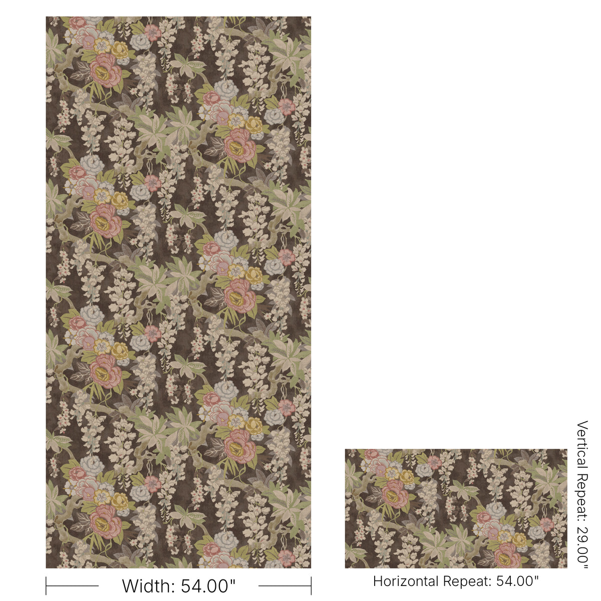 Gracie Gardens fabric in Cocoa color - pattern number 2026130.6160.0 - by Lee Jofa in the Gracie Gardens collection