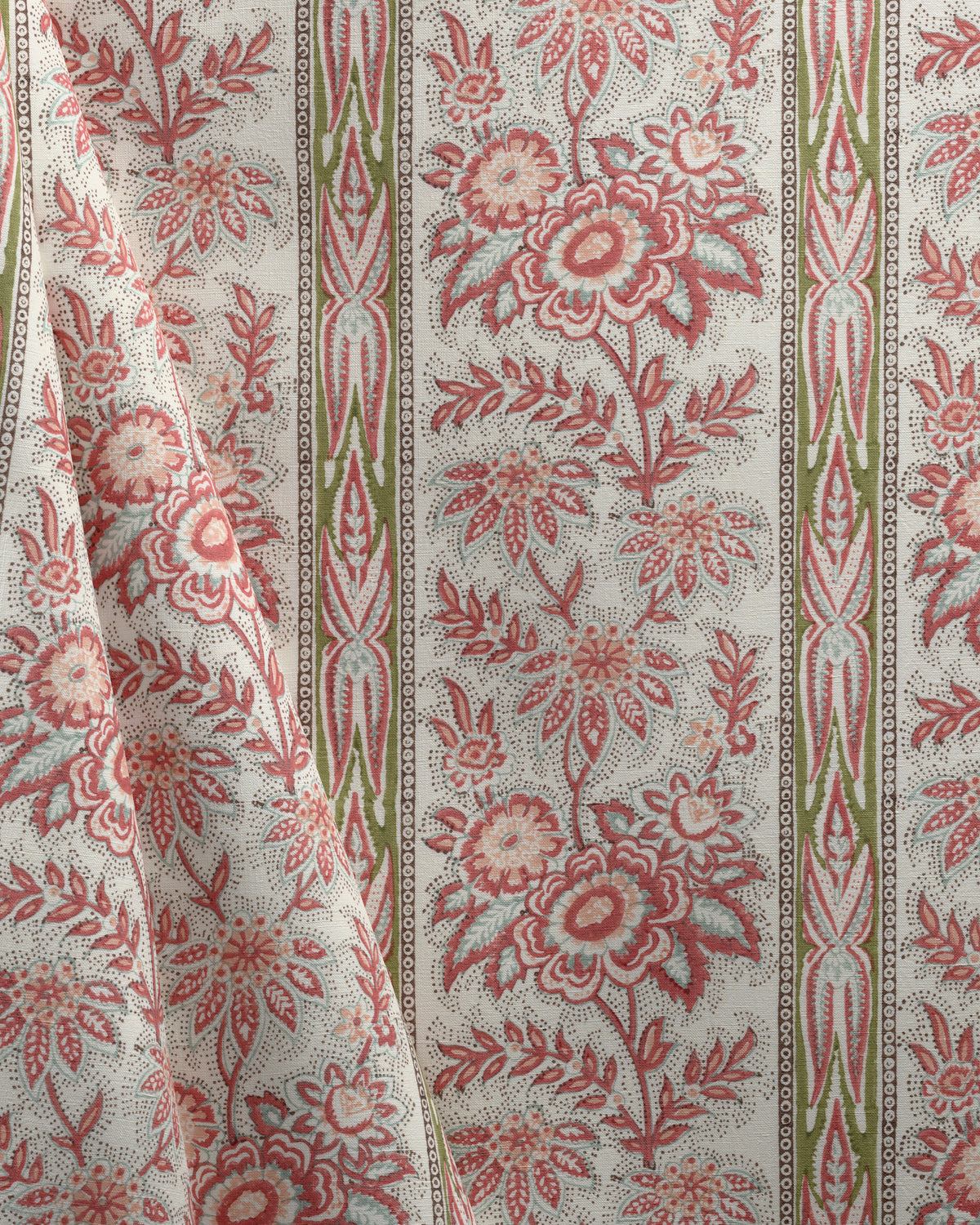Margaux Print fabric in Coral color - pattern number 2026133.124.0 - by Lee Jofa in the Gracie Gardens collection