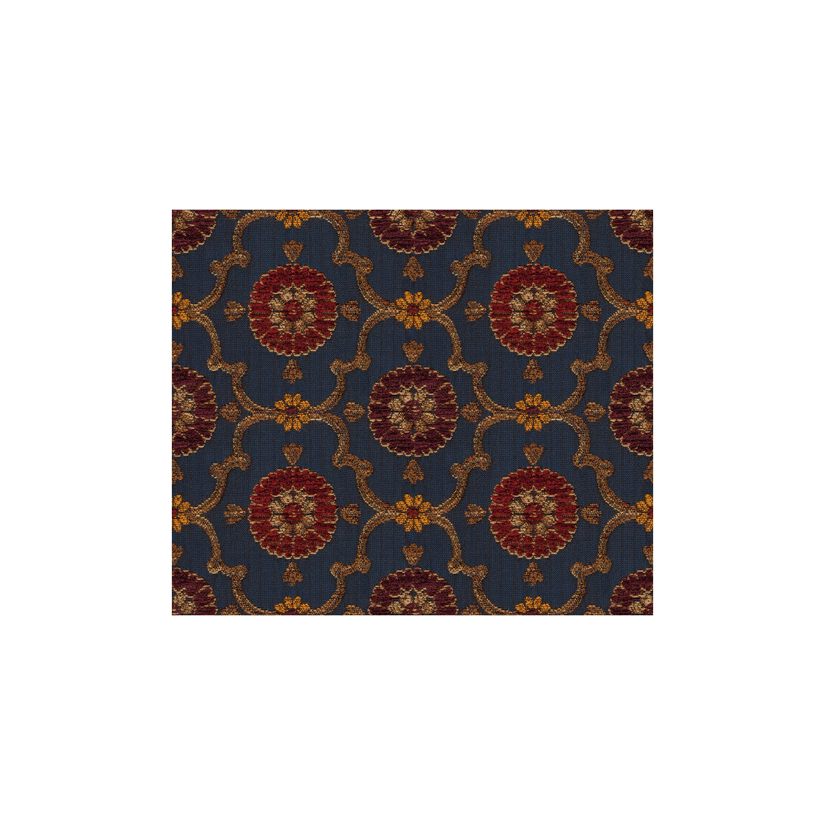Coufran fabric in indigo color - pattern 24153.524.0 - by Kravet Couture