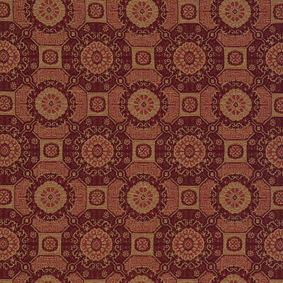 Asiantile fabric in scarlet color - pattern 24933.940.0 - by Kravet Basics