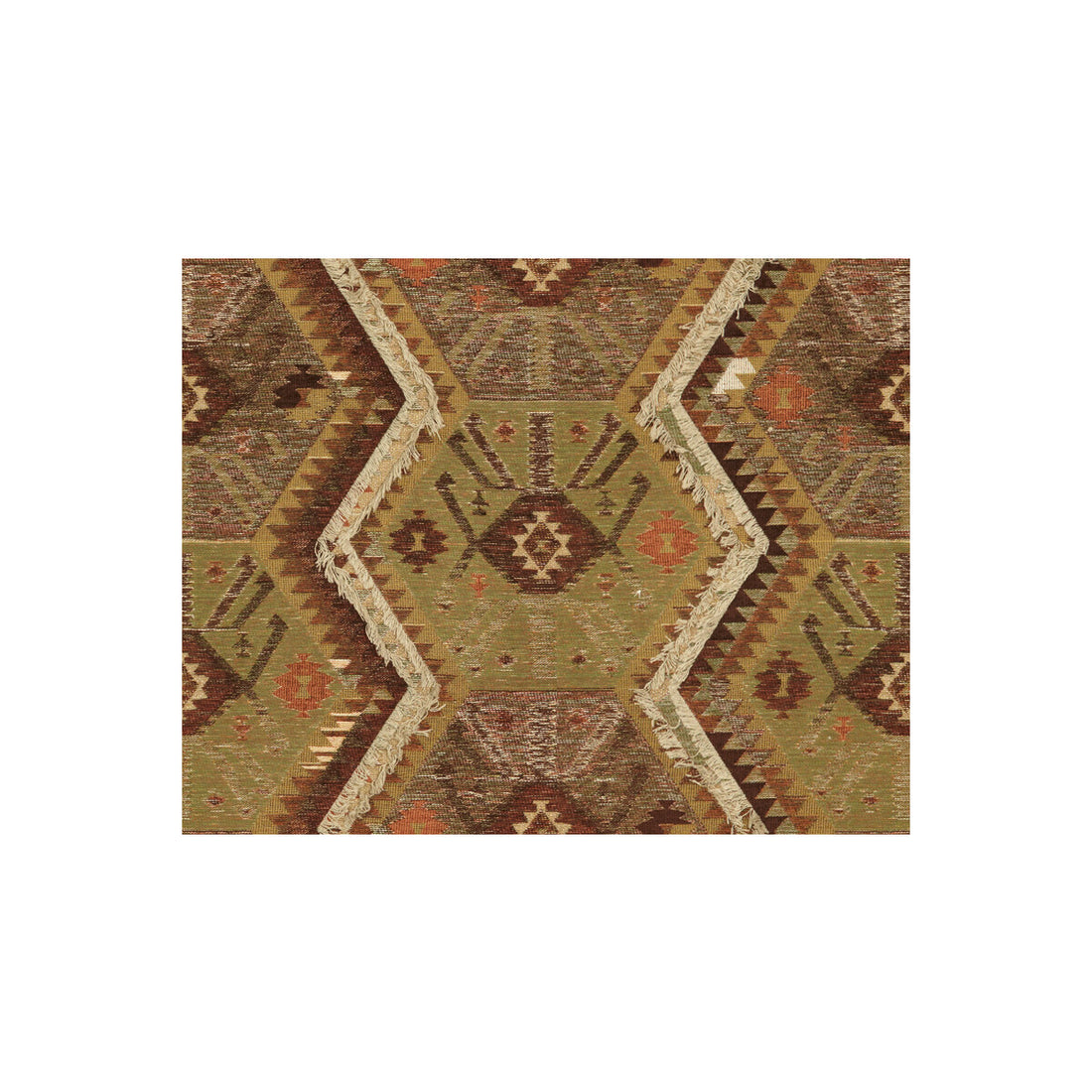 Vintage Kilim fabric in sage color - pattern 32357.630.0 - by Kravet Couture in the Nomad Chic collection