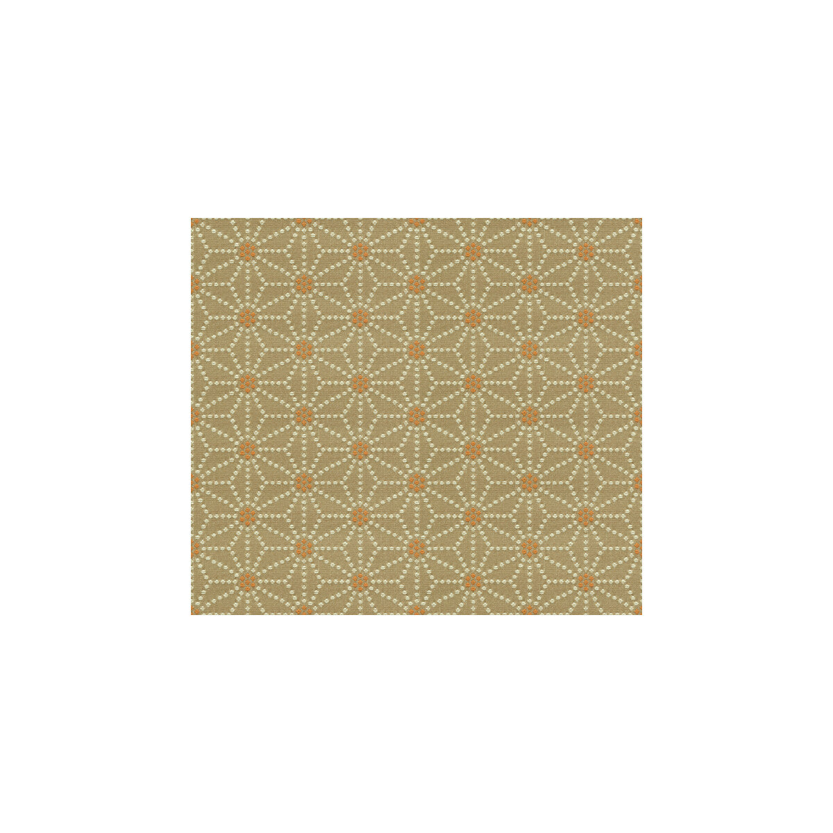 Japonica fabric in mandarin dot color - pattern 32849.1216.0 - by Kravet Contract in the Contract Gis collection