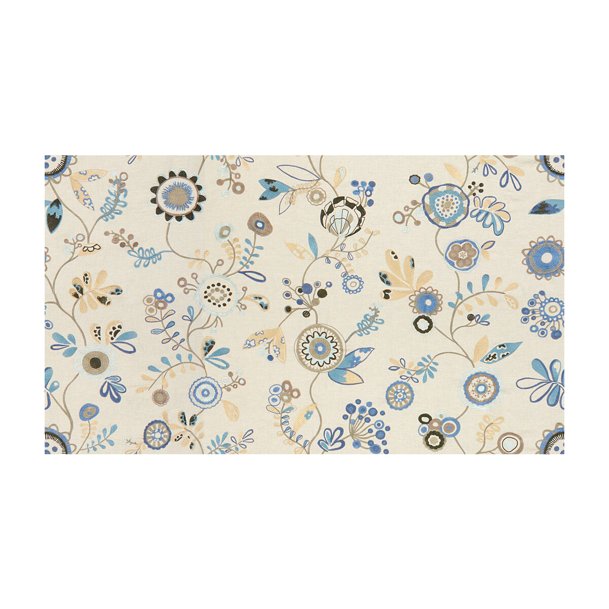 Fun In The Sun fabric in blue sky color - pattern 33068.1516.0 - by Kravet Couture in the Modern Colors III collection