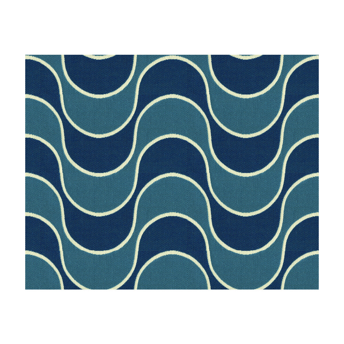 Making Waves fabric in admiral color - pattern 33512.5.0 - by Kravet Design in the Waterworks II collection