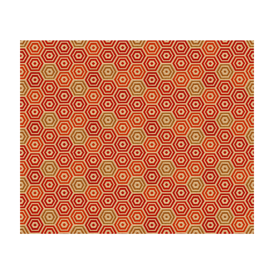 Torina fabric in persimmon color - pattern 33638.419.0 - by Kravet Contract in the Jonathan Adler Clarity collection