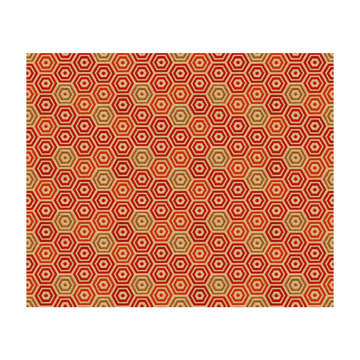 Torina fabric in persimmon color - pattern 33638.419.0 - by Kravet Contract in the Jonathan Adler Clarity collection