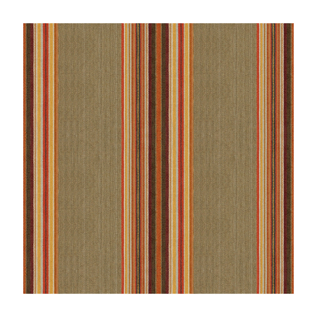 Gaban Stripe fabric in yam color - pattern 33808.416.0 - by Kravet Design in the Museum Of New Mexico collection