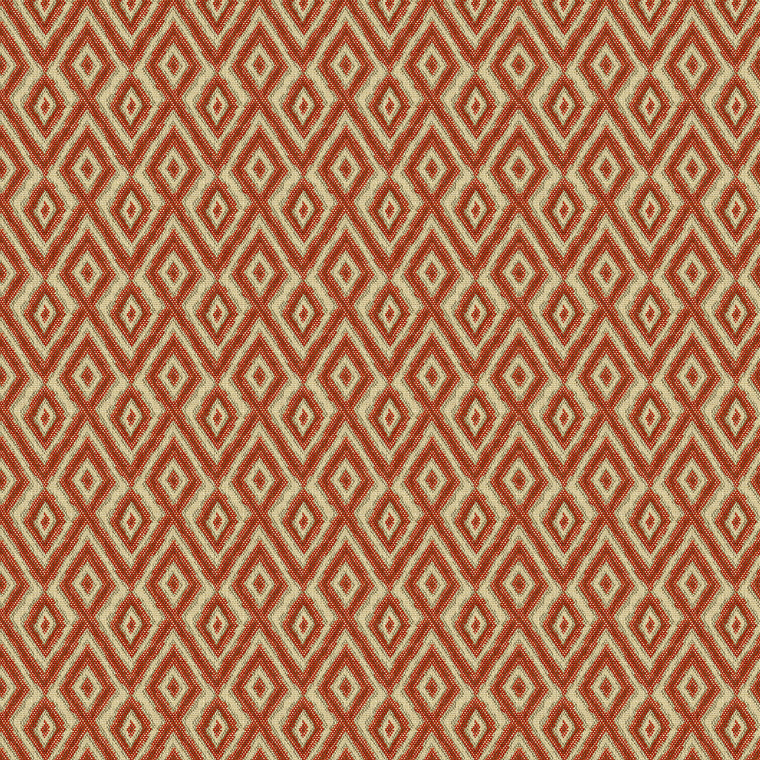 Banati fabric in persimmon color - pattern 33863.1612.0 - by Kravet Contract in the Tanzania J Banks collection