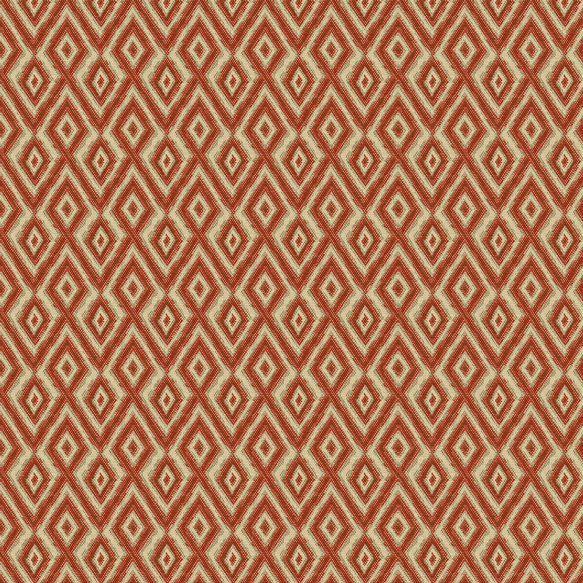 Banati fabric in persimmon color - pattern 33863.1612.0 - by Kravet Contract in the Tanzania J Banks collection