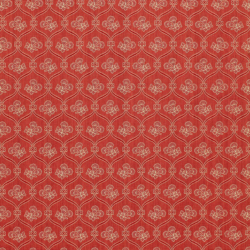 Ashley Lattice fabric in coral color - pattern number 3390043 - by Schumacher in the Chroma collection