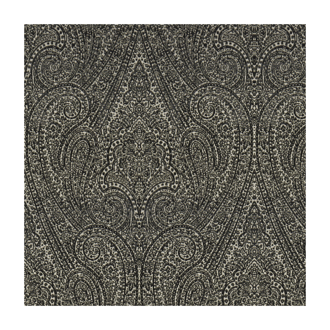 Paisley Plush fabric in flint color - pattern 33948.21.0 - by Kravet Couture in the Modern Luxe II collection