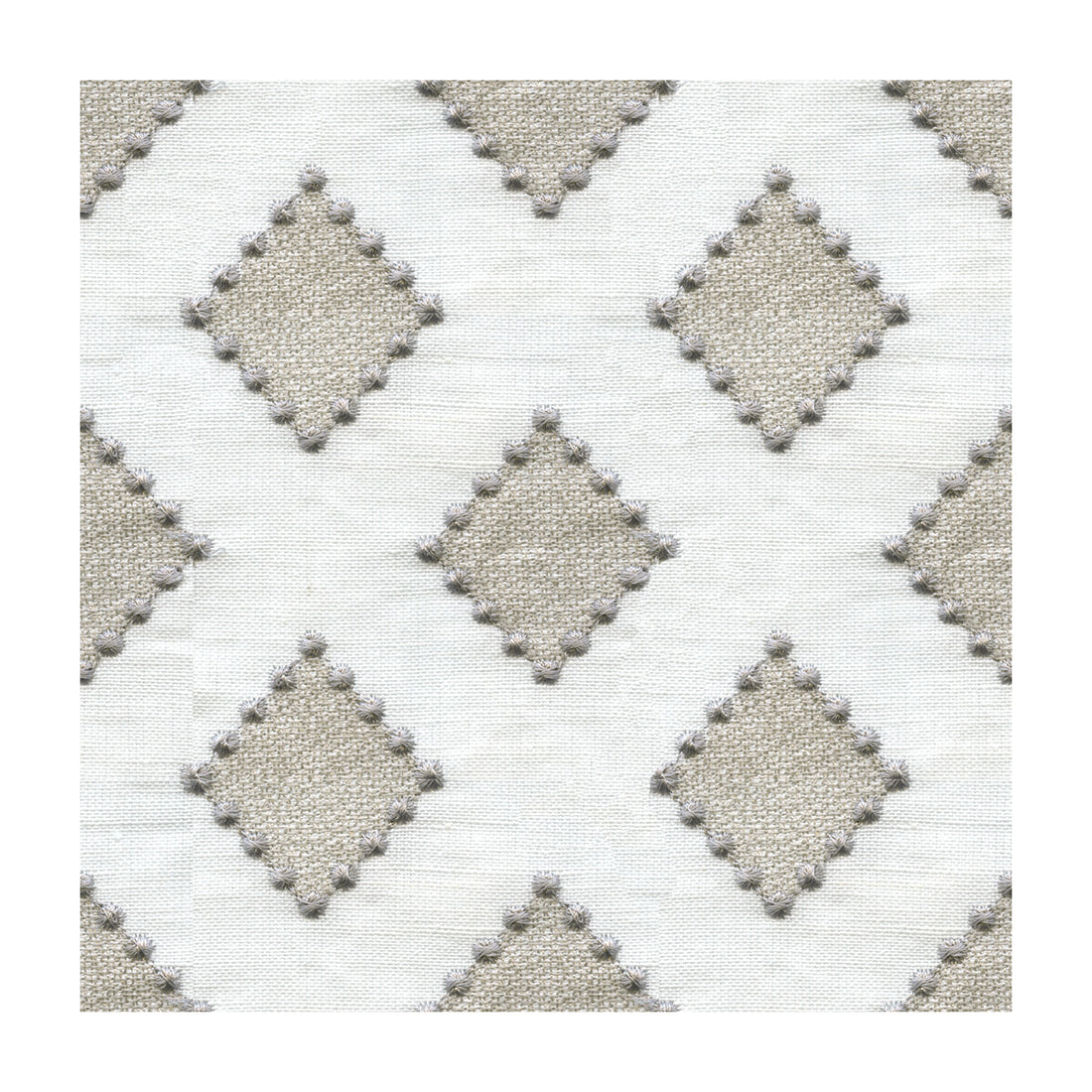 Diamondots fabric in linen color - pattern 34267.1611.0 - by Kravet Basics in the Sarah Richardson Harmony collection