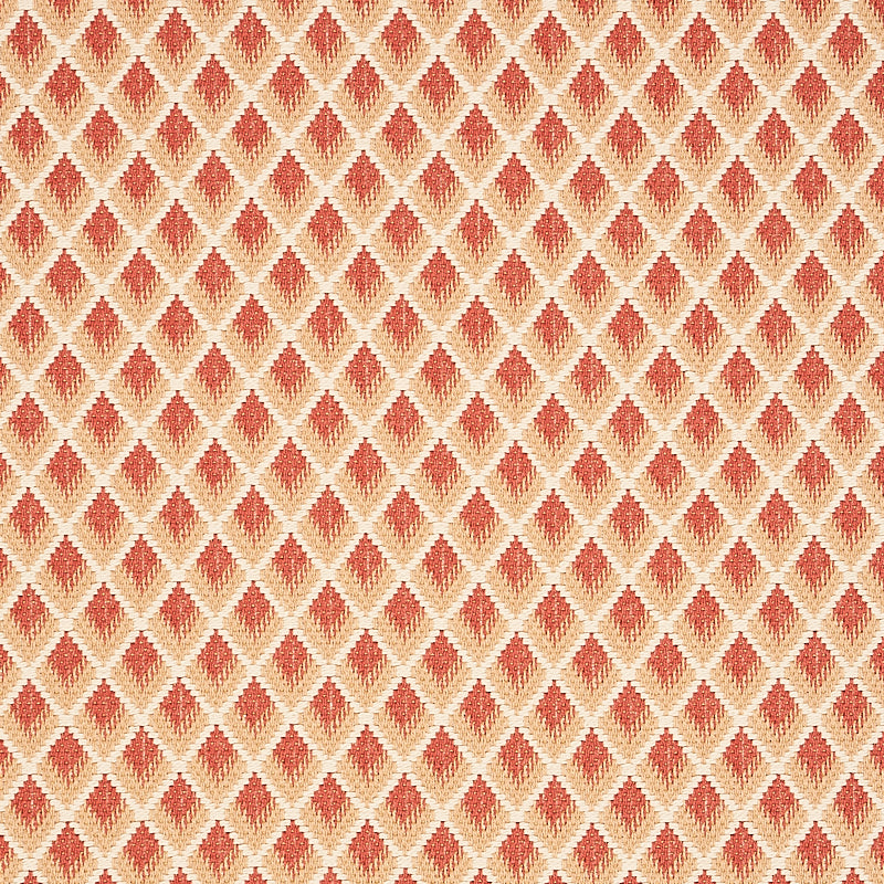 Hammerick Diamond fabric in clay color - pattern number 3434001 - by Schumacher in the Chroma collection