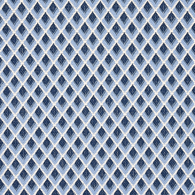 Hammerick Diamond fabric in blue color - pattern number 3434005 - by Schumacher in the Chroma collection