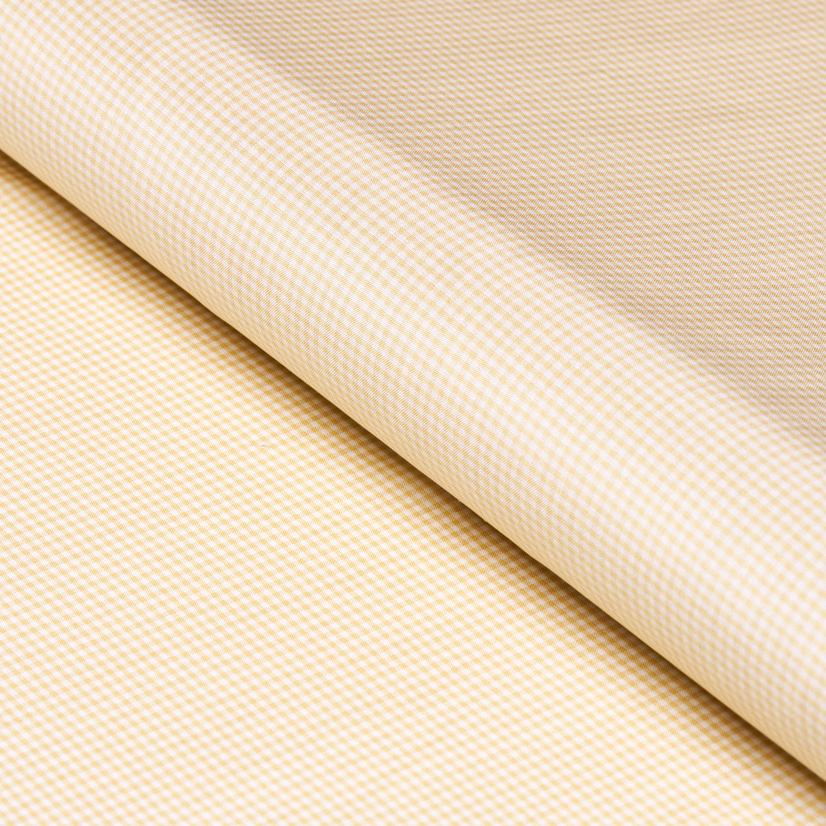 Dalton Silk Gingham fabric in straw color - pattern number 3449001 - by Schumacher in the Chroma collection