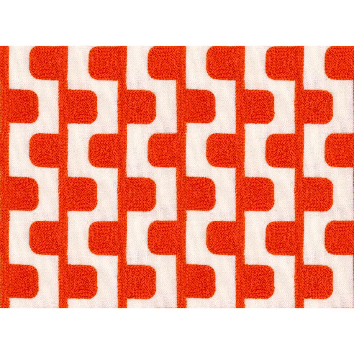 Stairstep fabric in tango color - pattern 34638.12.0 - by Kravet Design in the Echo collection