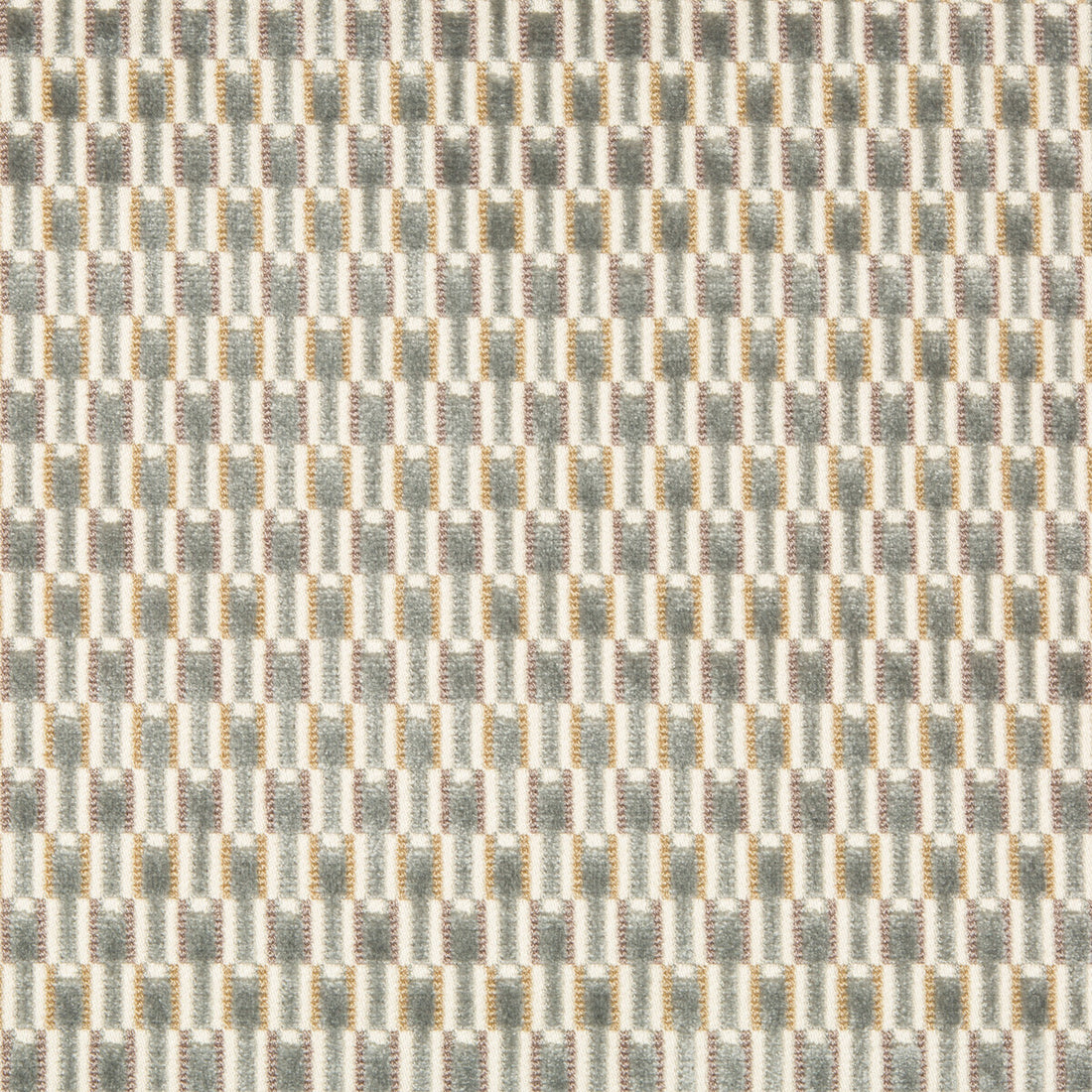 Finishing Touch fabric in platinum color - pattern 34791.11.0 - by Kravet Couture in the Artisan Velvets collection