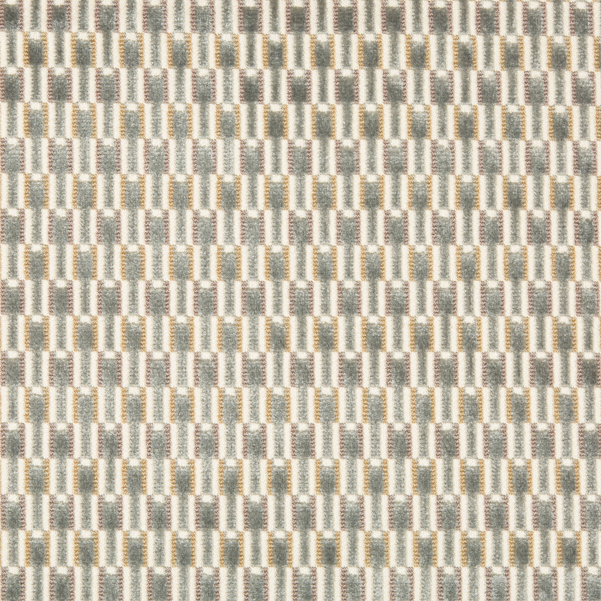 Finishing Touch fabric in platinum color - pattern 34791.11.0 - by Kravet Couture in the Artisan Velvets collection