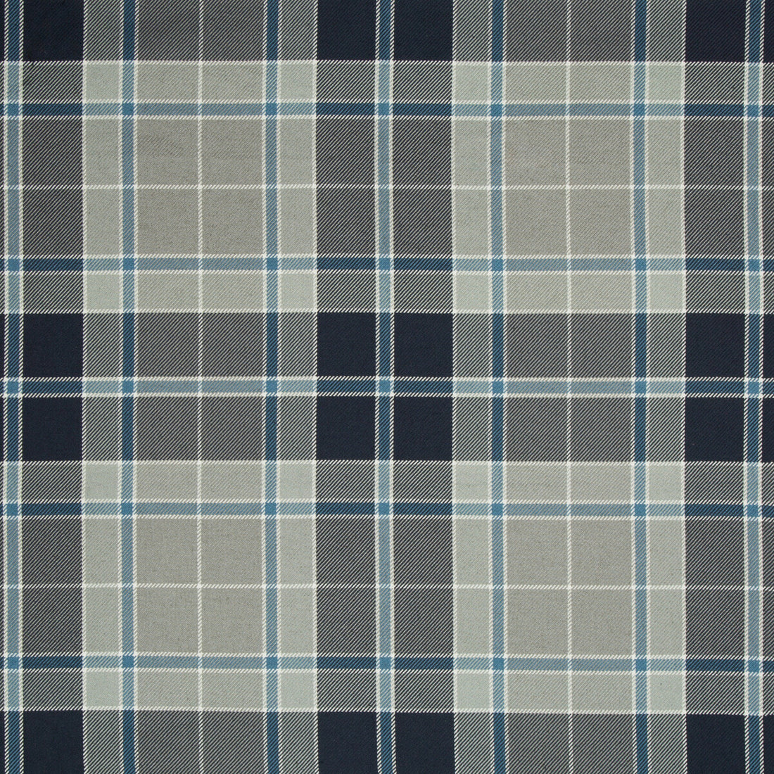 Handsome Plaid fabric in delft color - pattern 34793.511.0 - by Kravet Couture in the David Phoenix Well-Suited collection