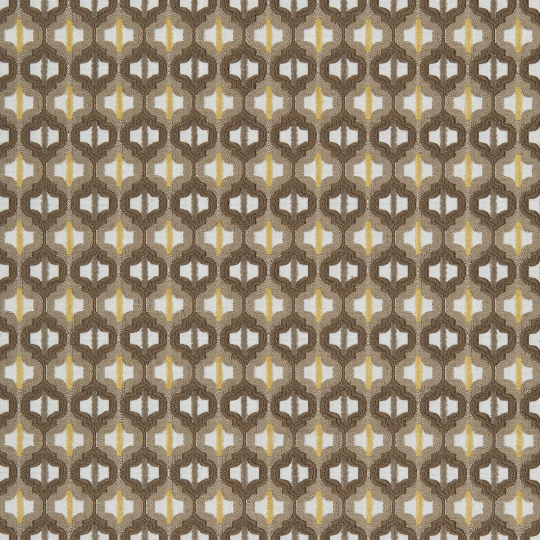 Turned Out Tile fabric in tiger eye color - pattern 34794.16.0 - by Kravet Couture in the David Phoenix Well-Suited collection