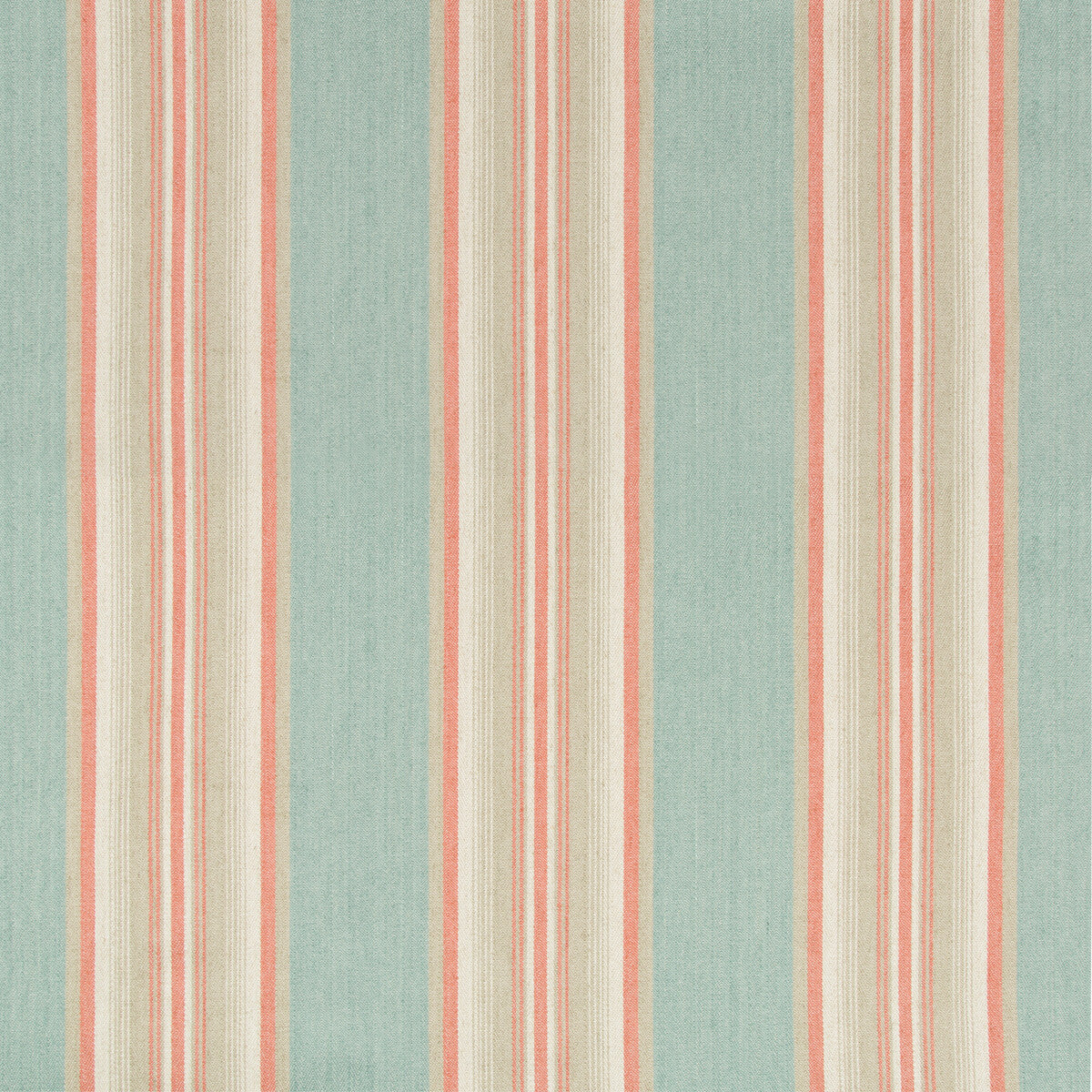 Lodeve Ticking fabric in capri color - pattern 35169.312.0 - by Kravet Design