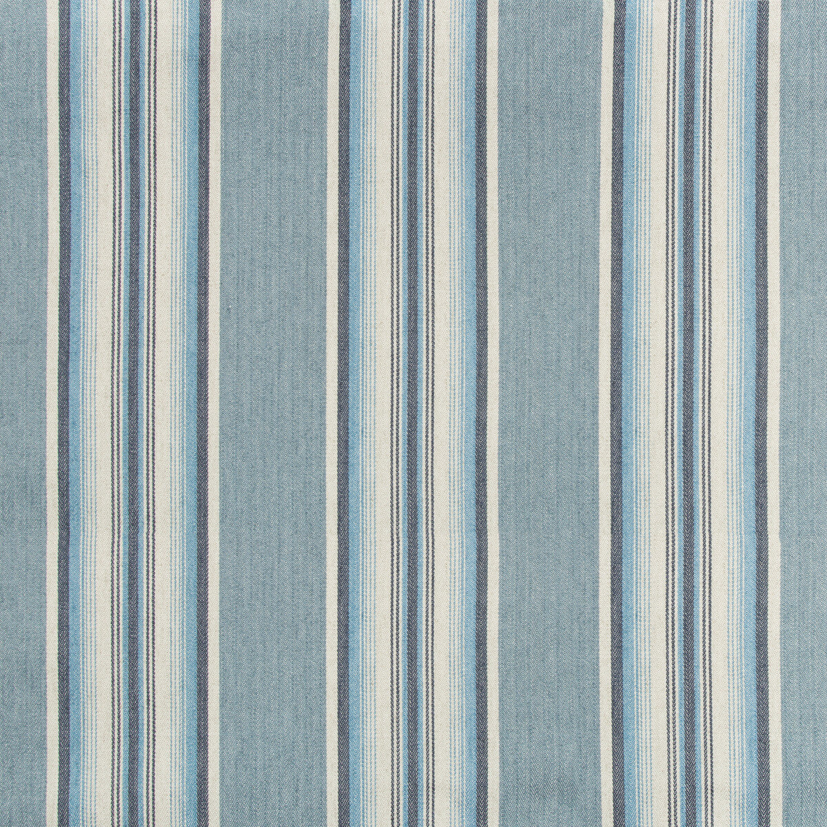 Lodeve Ticking fabric in cornflower color - pattern 35169.5.0 - by Kravet Design