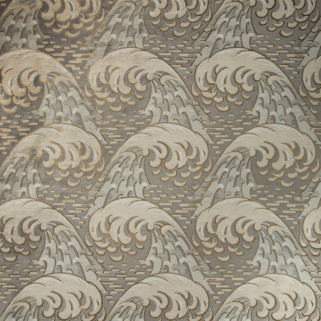 Kaiyou fabric in pewter color - pattern 35419.411.0 - by Kravet Couture in the Izu Collection collection