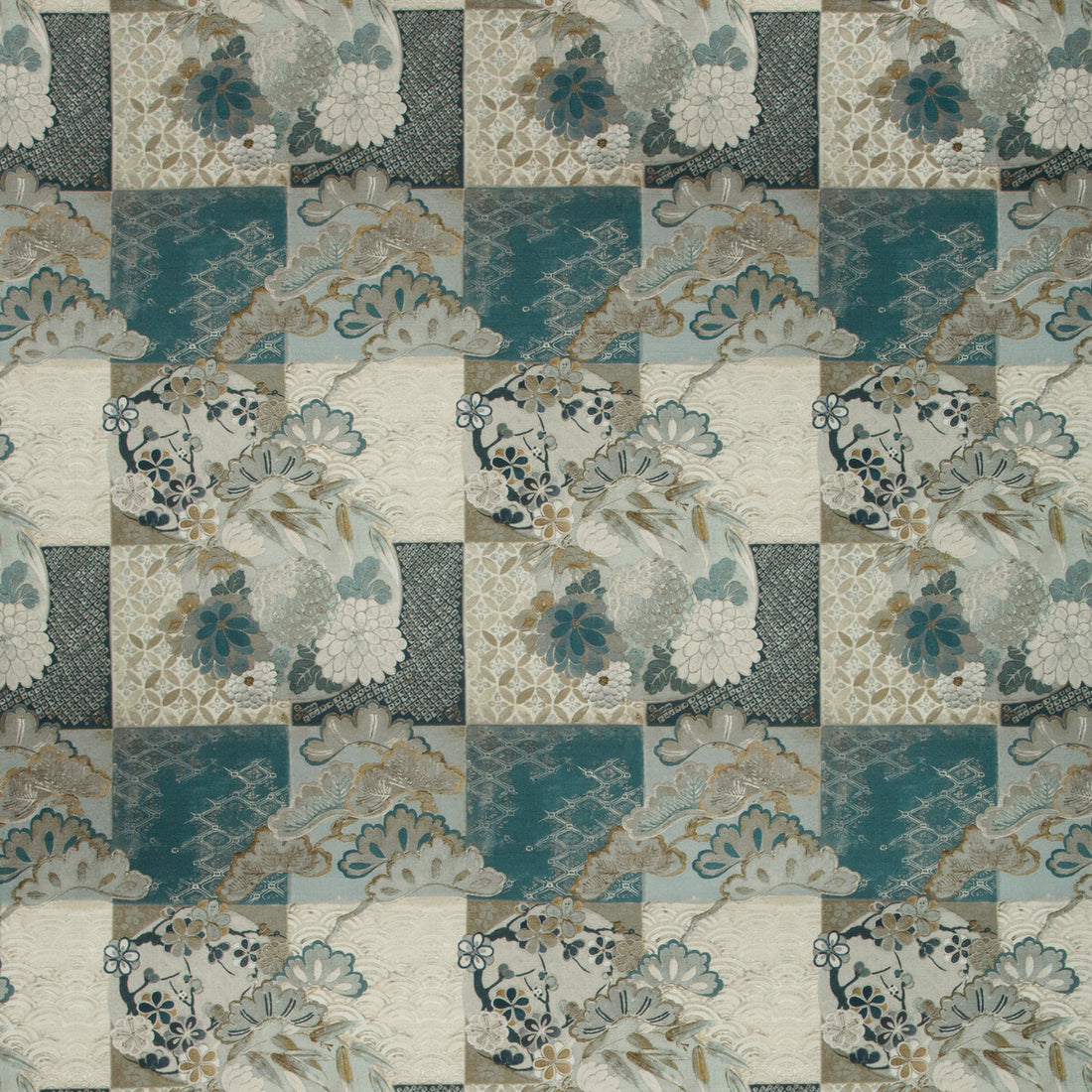 Osode fabric in sea color - pattern 35439.511.0 - by Kravet Couture in the Izu Collection collection