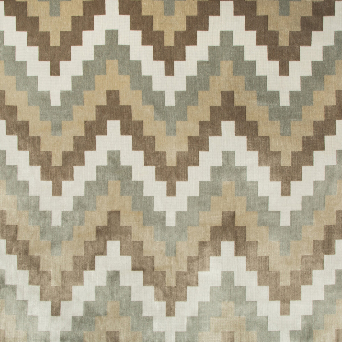 Qatari Velvet fabric in cloud color - pattern 35513.16.0 - by Kravet Design in the Barclay Butera Sagamore collection
