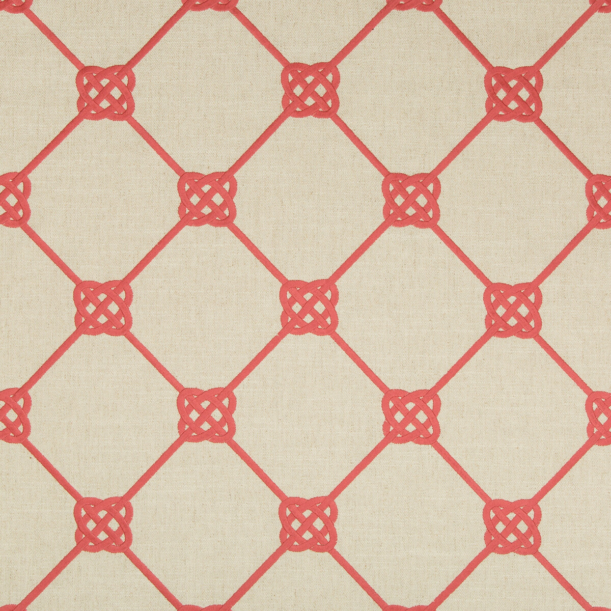 Knotbridge fabric in coral color - pattern 35540.12.0 - by Kravet Basics in the Bermuda collection