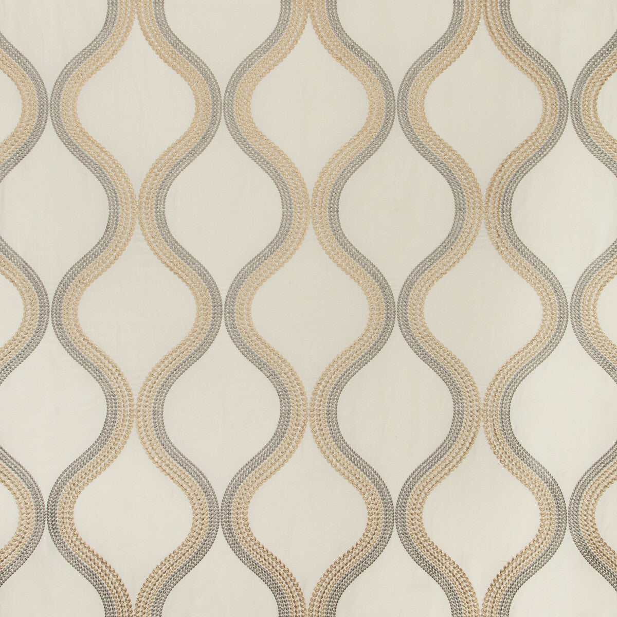 Wandering fabric in greige color - pattern 35553.1611.0 - by Kravet Couture in the Modern Colors-Sojourn Collection collection