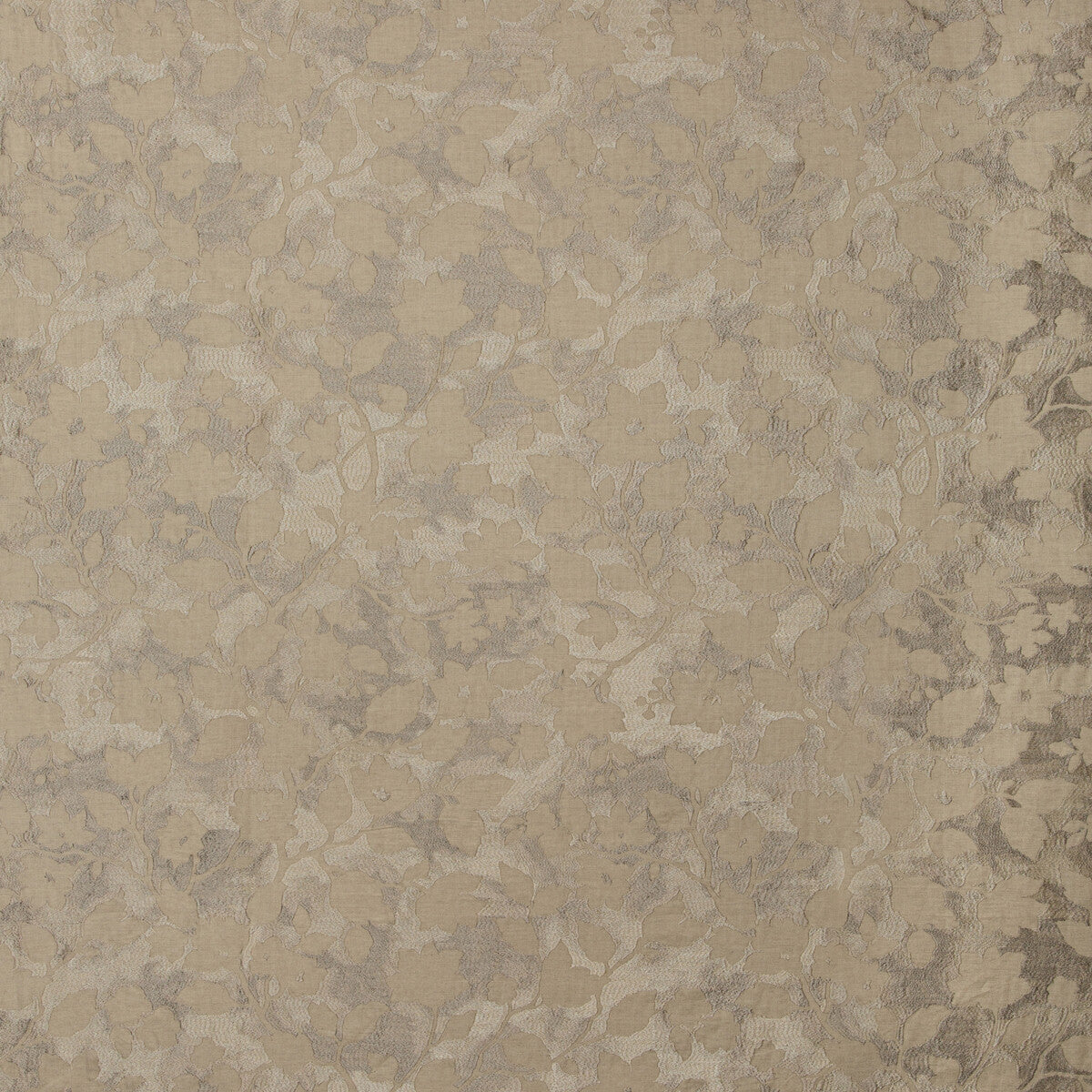 Les Fleurs fabric in platinum color - pattern 35554.16.0 - by Kravet Couture in the Modern Colors-Sojourn Collection collection