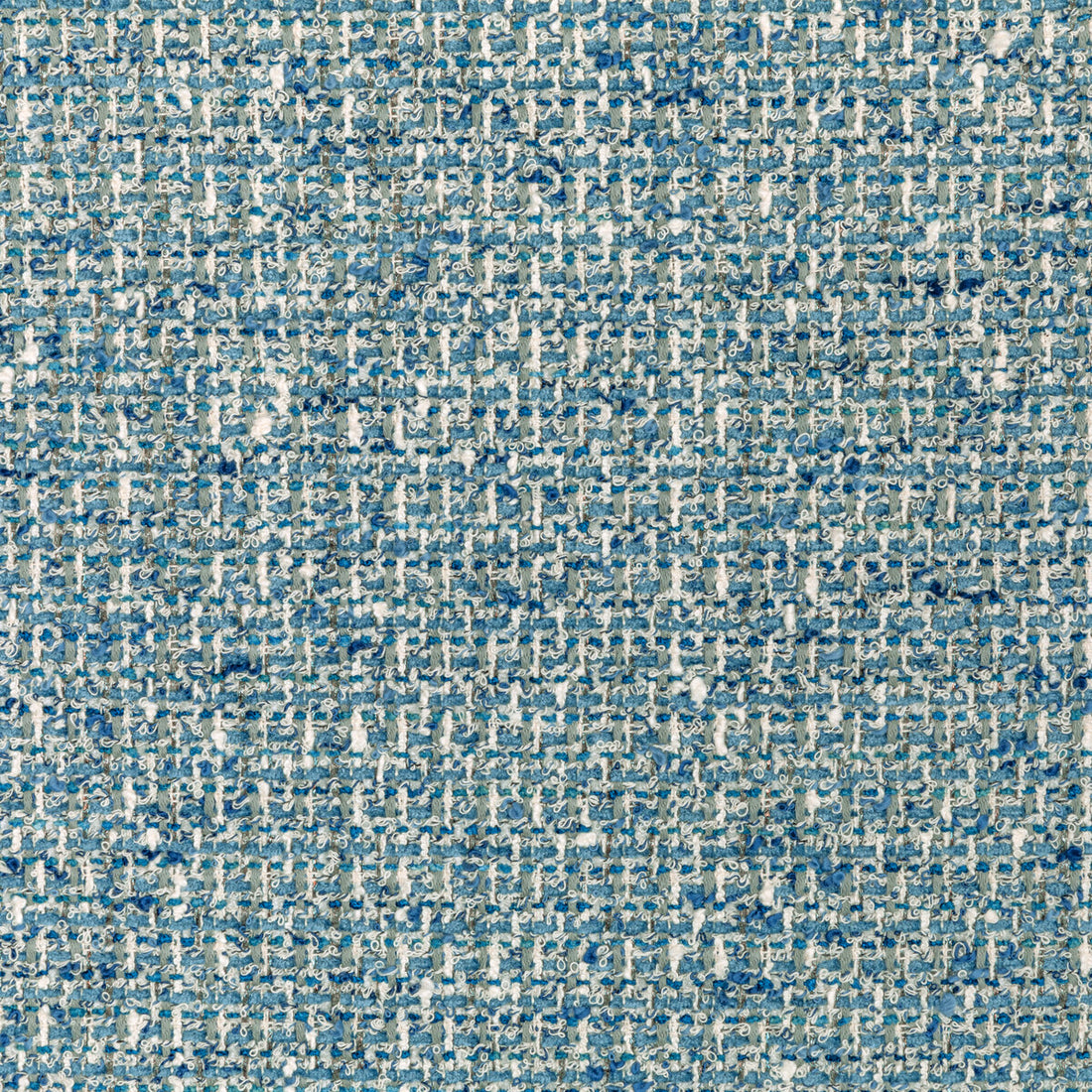 Atelier Tweed fabric in capri color - pattern 36101.51.0 - by Kravet Couture in the Luxury Textures II collection