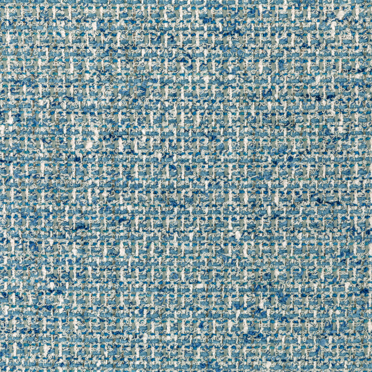 Atelier Tweed fabric in capri color - pattern 36101.51.0 - by Kravet Couture in the Luxury Textures II collection