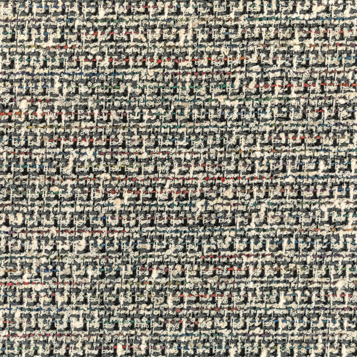 Atelier Tweed fabric in noir multi color - pattern 36101.821.0 - by Kravet Couture in the Luxury Textures II collection