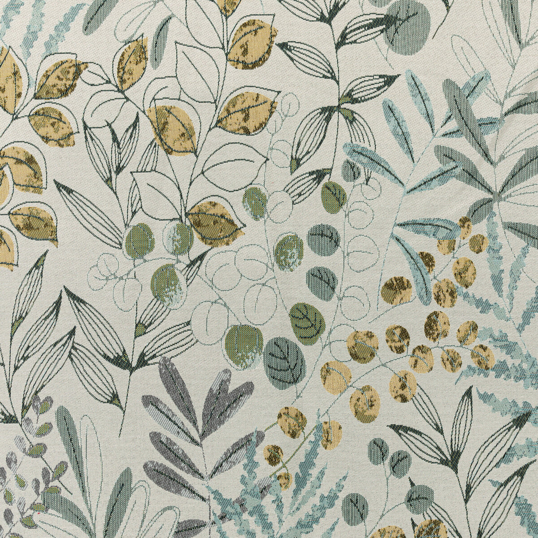 Lakeshore fabric in botanic color - pattern 36274.135.0 - by Kravet Contract in the Gis Crypton collection
