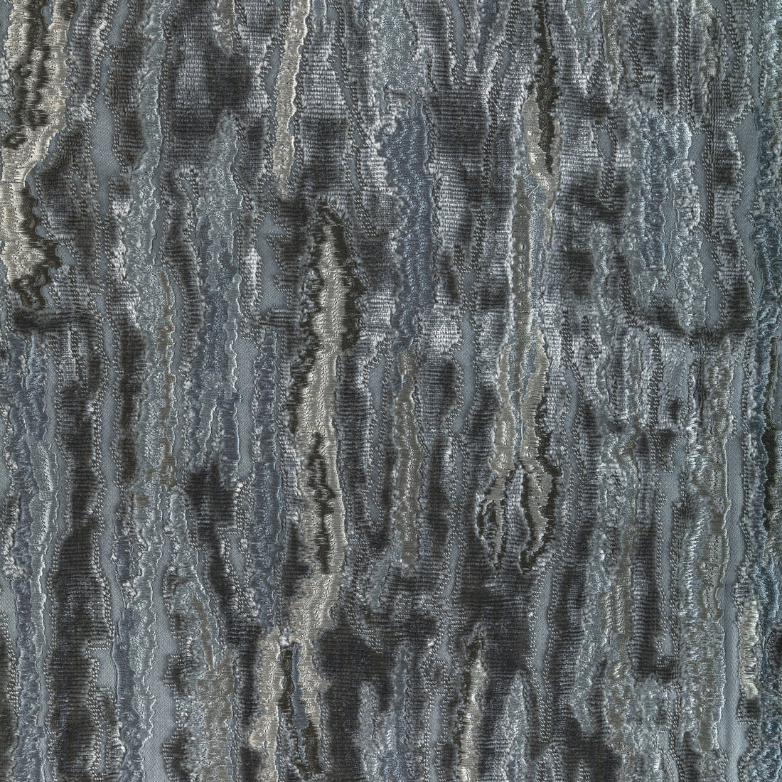 Velvet Waves fabric in charcoal color - pattern 36322.21.0 - by Kravet Couture in the Modern Luxe III collection