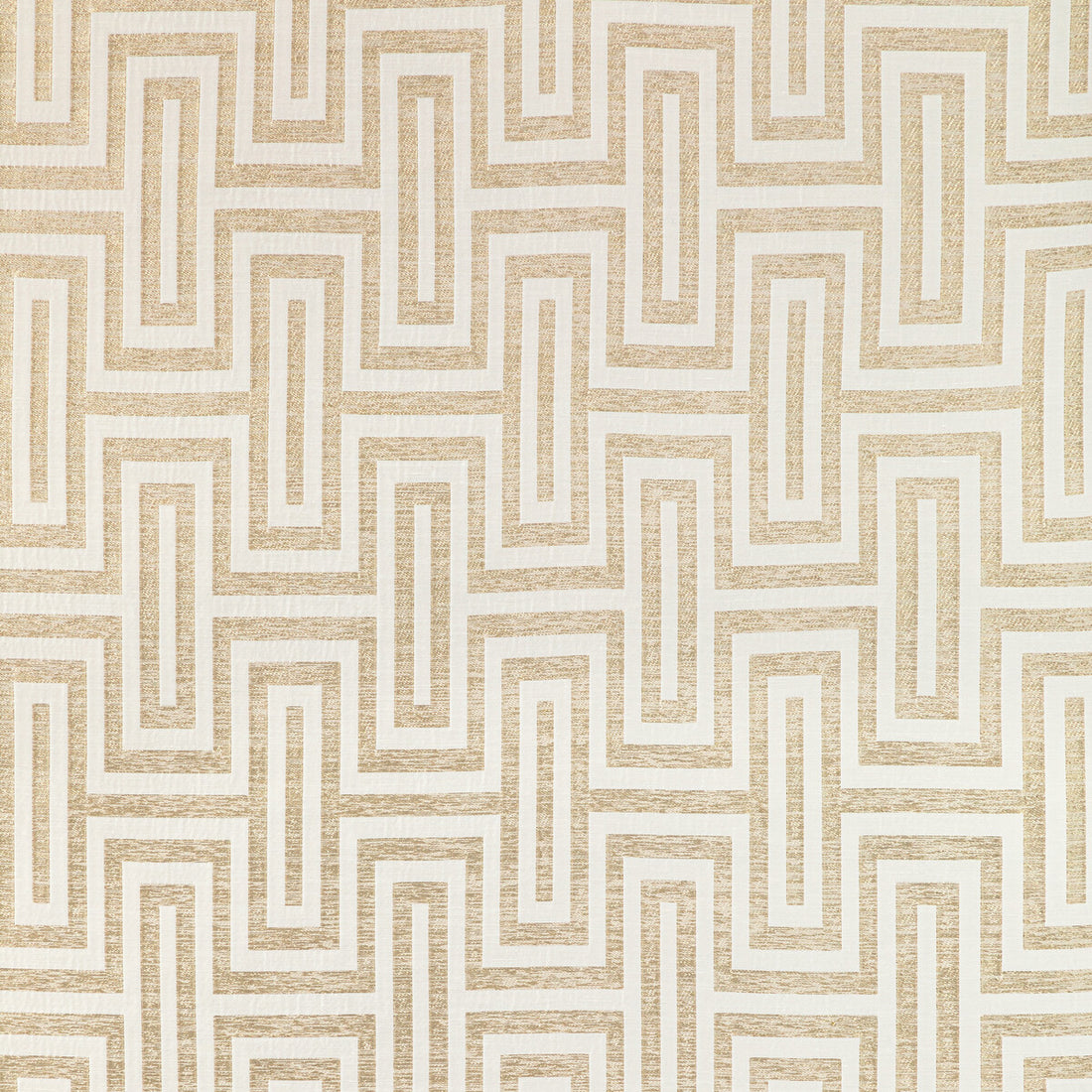 Geo Glam fabric in ivory gold color - pattern 36340.4.0 - by Kravet Couture in the Modern Luxe III collection
