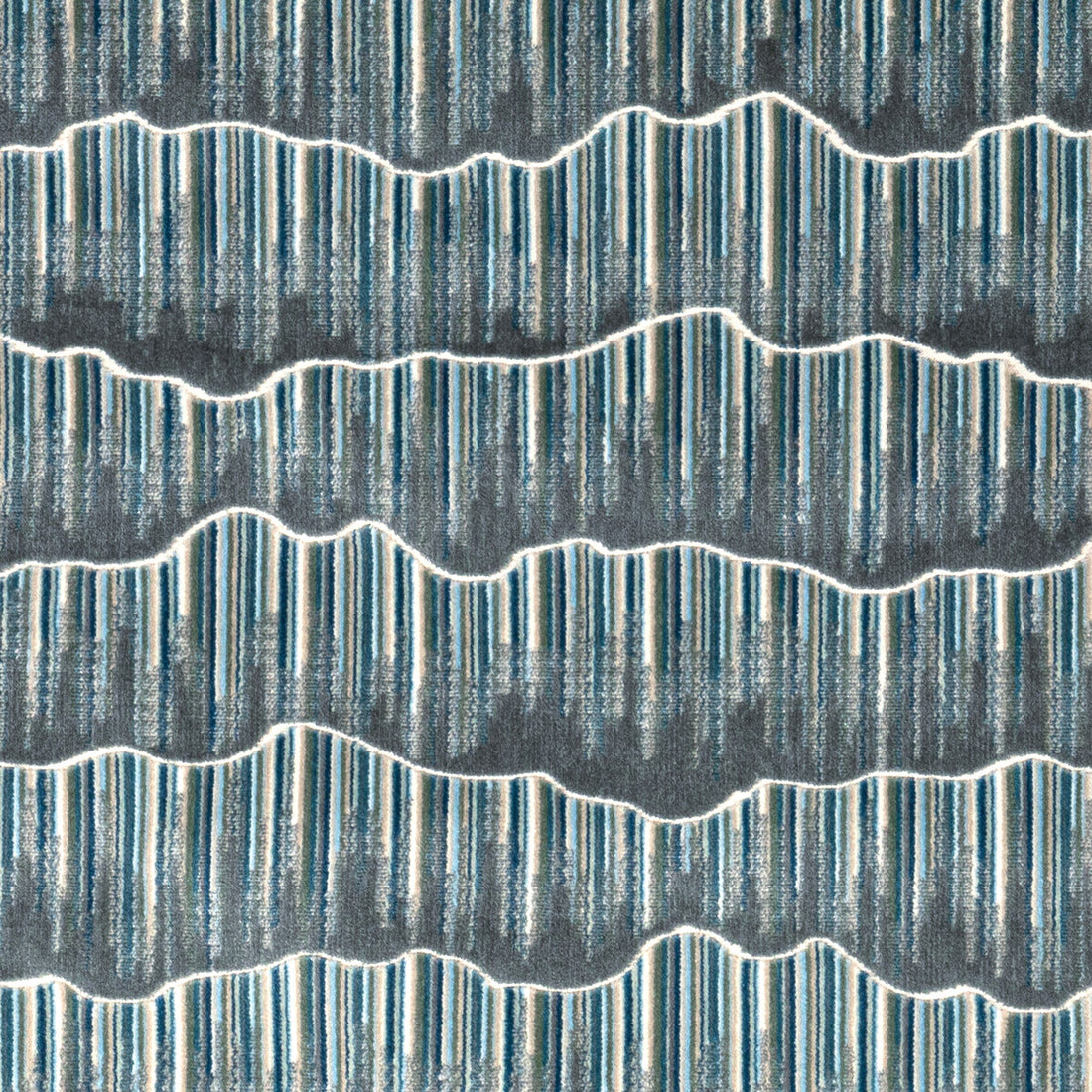 Mountainscape fabric in chambray color - pattern 36350.1511.0 - by Kravet Couture in the Modern Luxe III collection