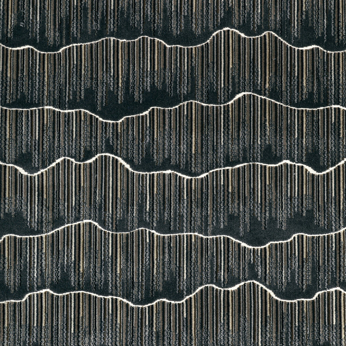 Mountainscape fabric in noir color - pattern 36350.821.0 - by Kravet Couture in the Modern Luxe III collection