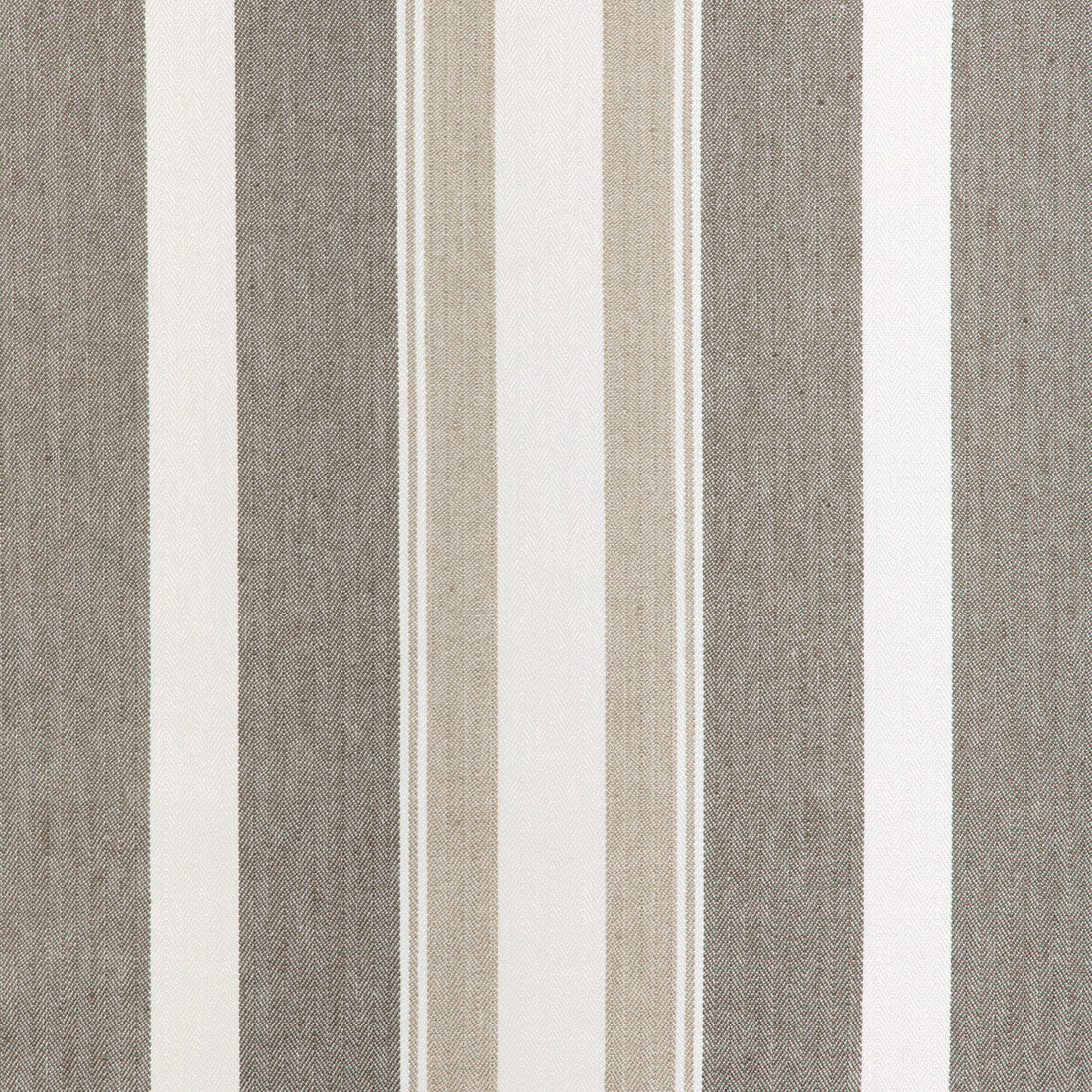 Natural Stripe fabric in barley color - pattern 36863.616.0 - by Kravet Couture in the Atelier Weaves collection