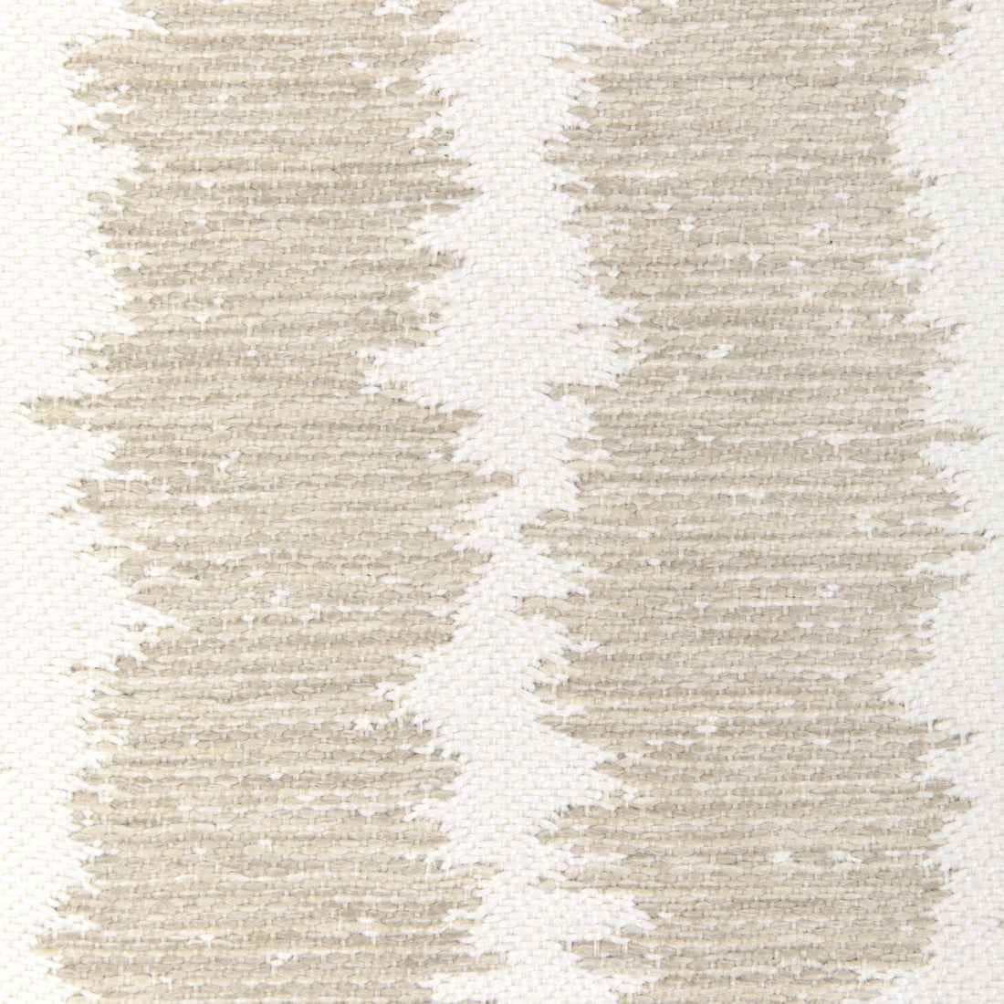Closeup detail view of Seaport Stripe fabric in sand color - pattern 36917.16.0 - by Kravet Couture in the Riviera collection