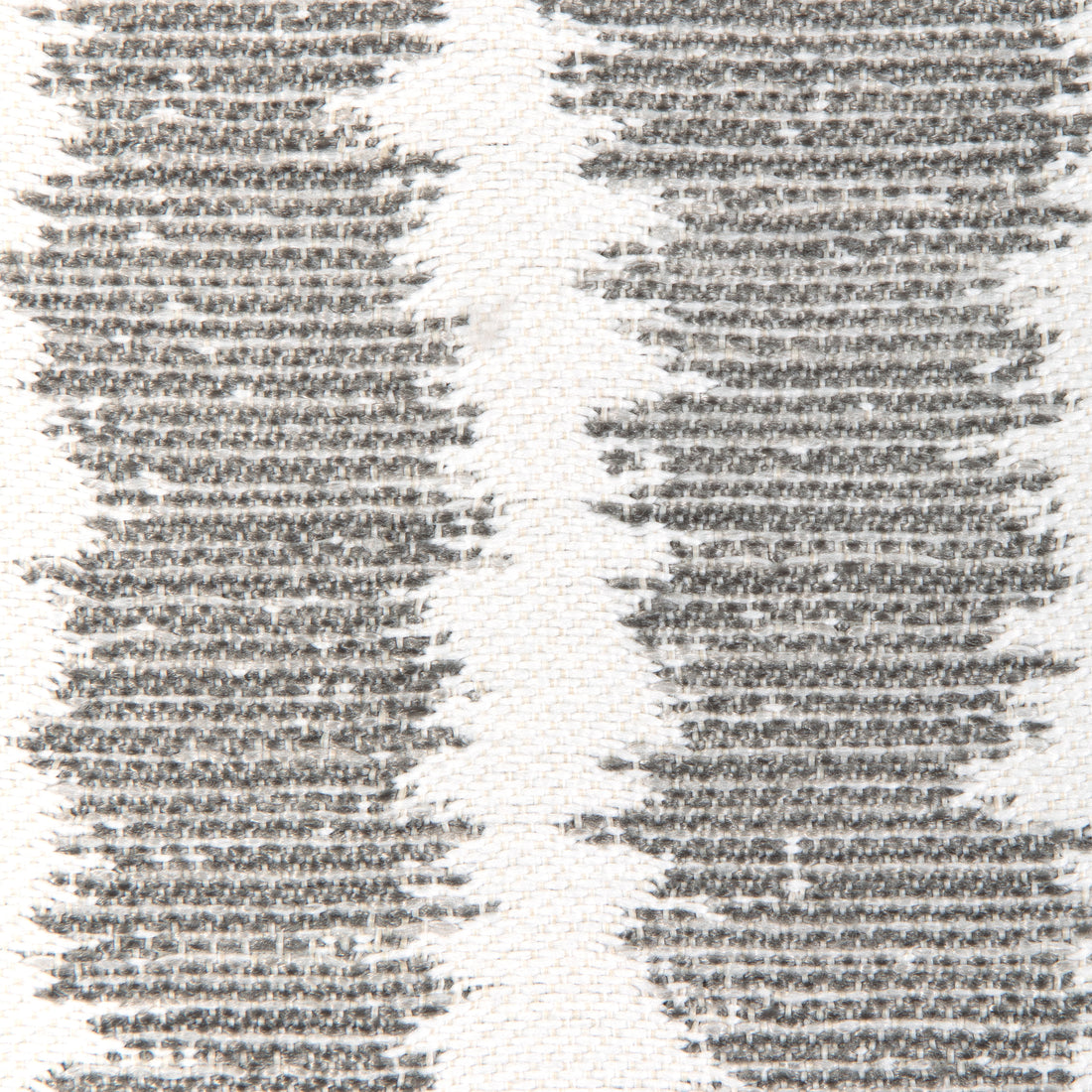 Closeup detail texture view of Seaport Stripe fabric in charcoal color - pattern 36917.21.0 - by Kravet Couture in the Riviera collection