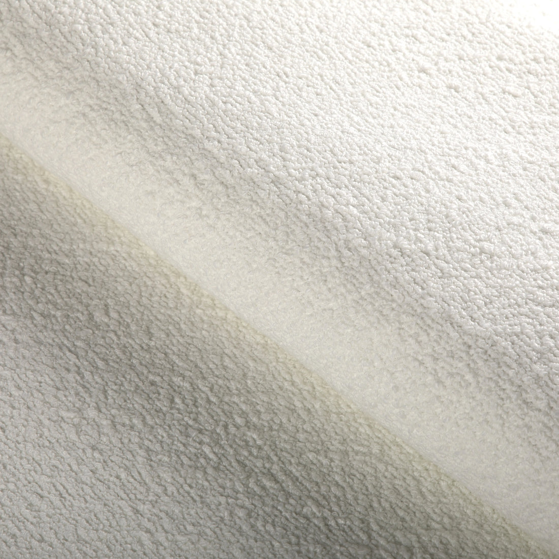Fabric sample of Brighton Boucle fabric in pearl color - pattern 36924.101.0 - by Kravet Couture in the Riviera collection