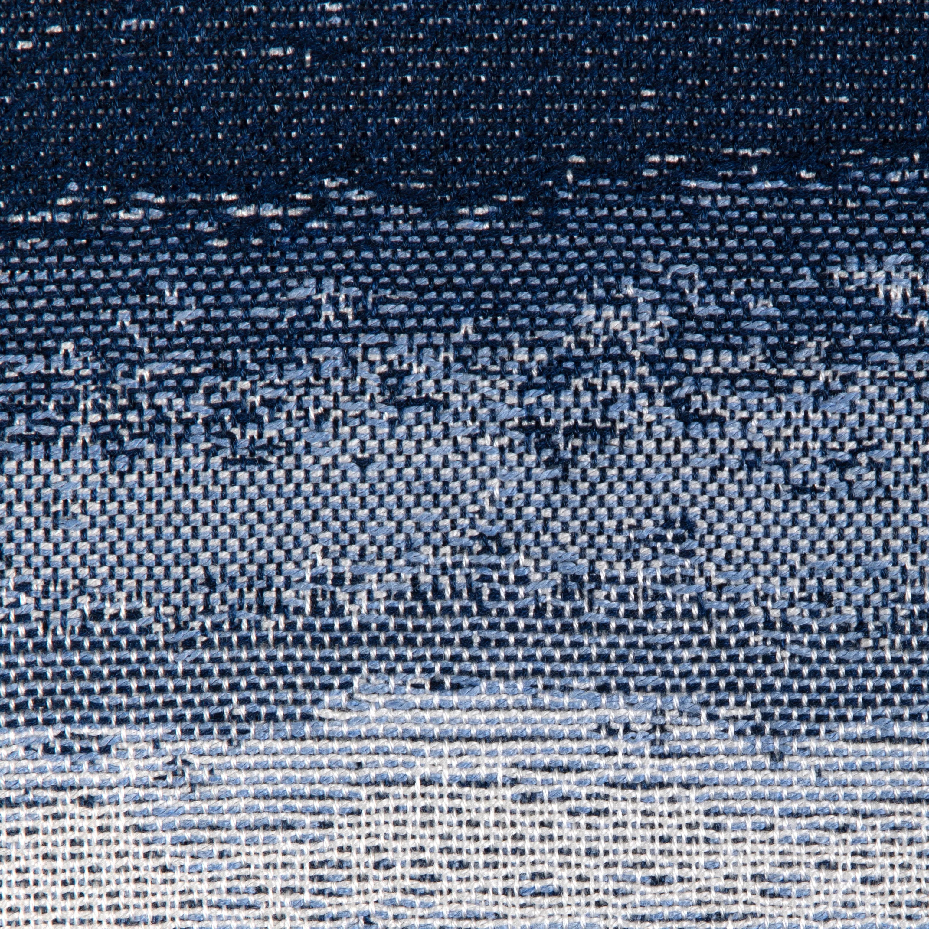 Closeup detail of Riverwalk fabric in marine color - pattern 36932.51.0 - by Kravet Couture in the Riviera collection