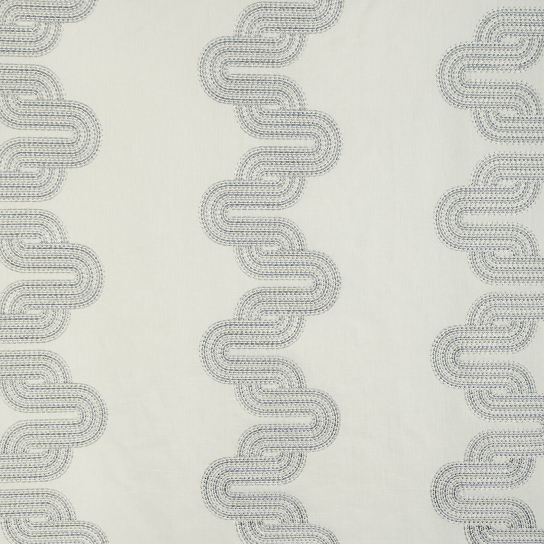 Cloud Chain fabric in grey color - pattern 36943.11.0 - by Kravet Design in the Alexa Hampton collection