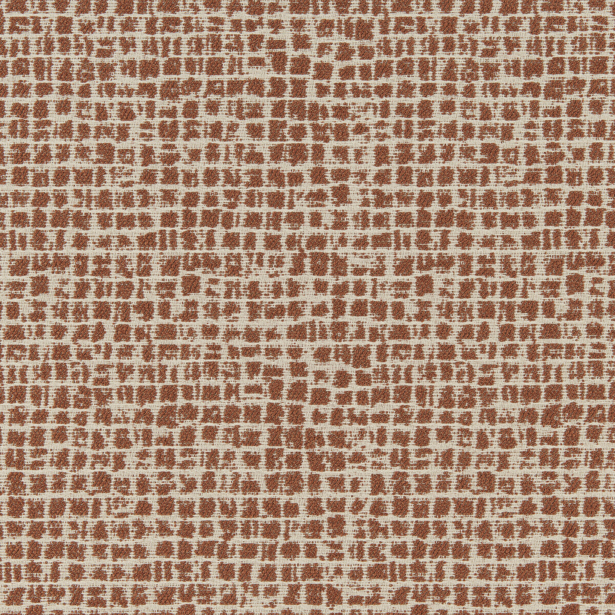 Zen Grid fabric in clay color - pattern number 37365.24.0 - by Kravet Contract in the Montage Weaves collection