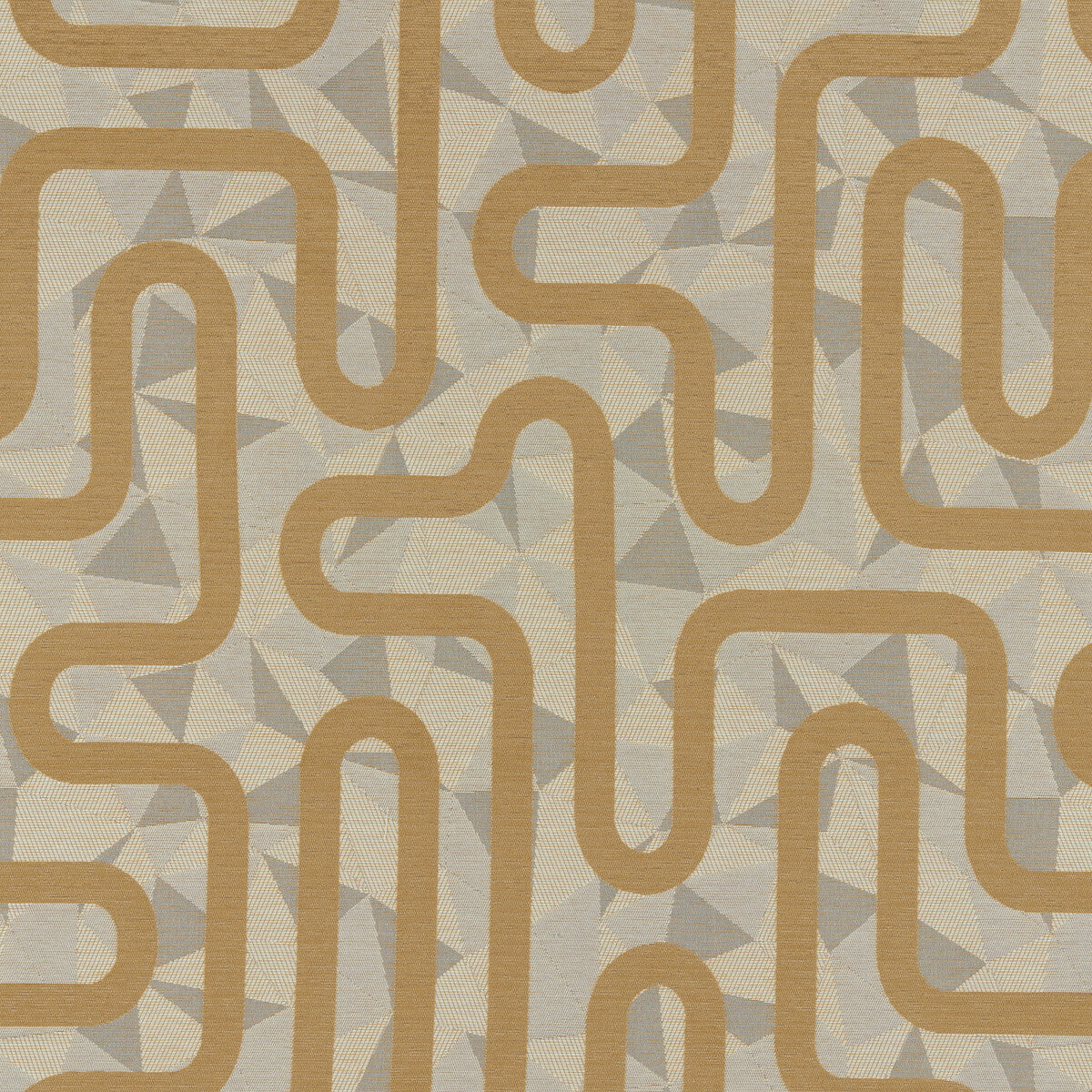 Roundabout fabric in saffron color - pattern number 37367.4.0 - by Kravet Contract in the Montage Weaves collection