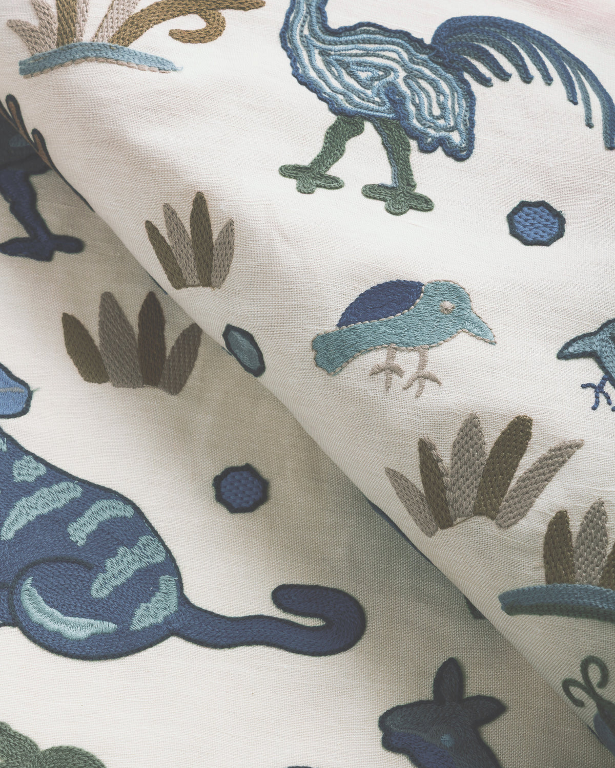 Dwellers fabric in Indigo color - pattern number 37530.5.0 - by Kravet Couture in the Museum of New Mexico Folk Art Collection collection